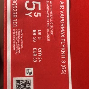 Air vapormax flyknit 3 grade school